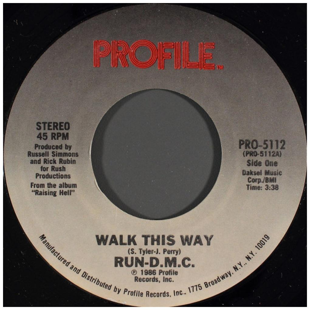 RUN DMC - WALK THIS WAY | 7" SINGLE USADO