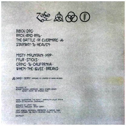 LED ZEPPELIN - LED ZEPPELIN IV | VINILO