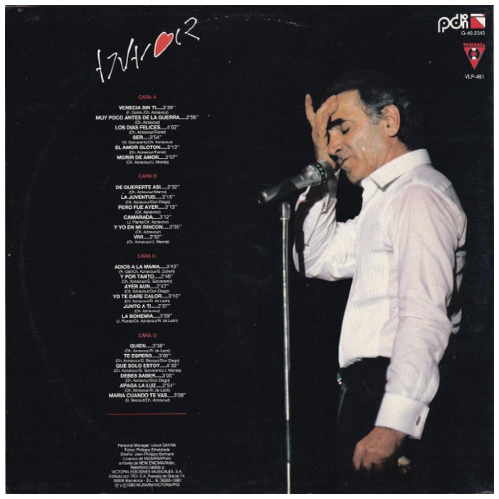 CHARLES AZNAVOUR - SUS CANCIONES (2LP) | VINILO USADO