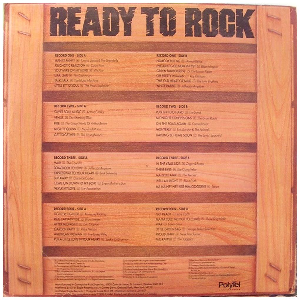 READY TO ROCK - 45 ORIGINAL HITS (4LP) | VINILO USADO