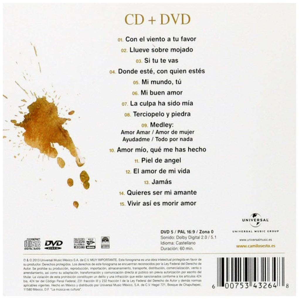 CAMILO SESTO - TODO DE MI EN VIVO (CD+DVD) | CD