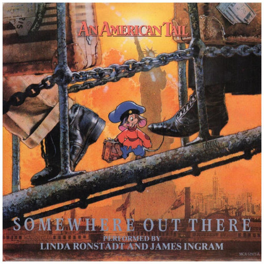 LINDA RONSTADT & JAMES INGRAM - SOMEWHERE OUT THERE | 7" SINGLE USADO