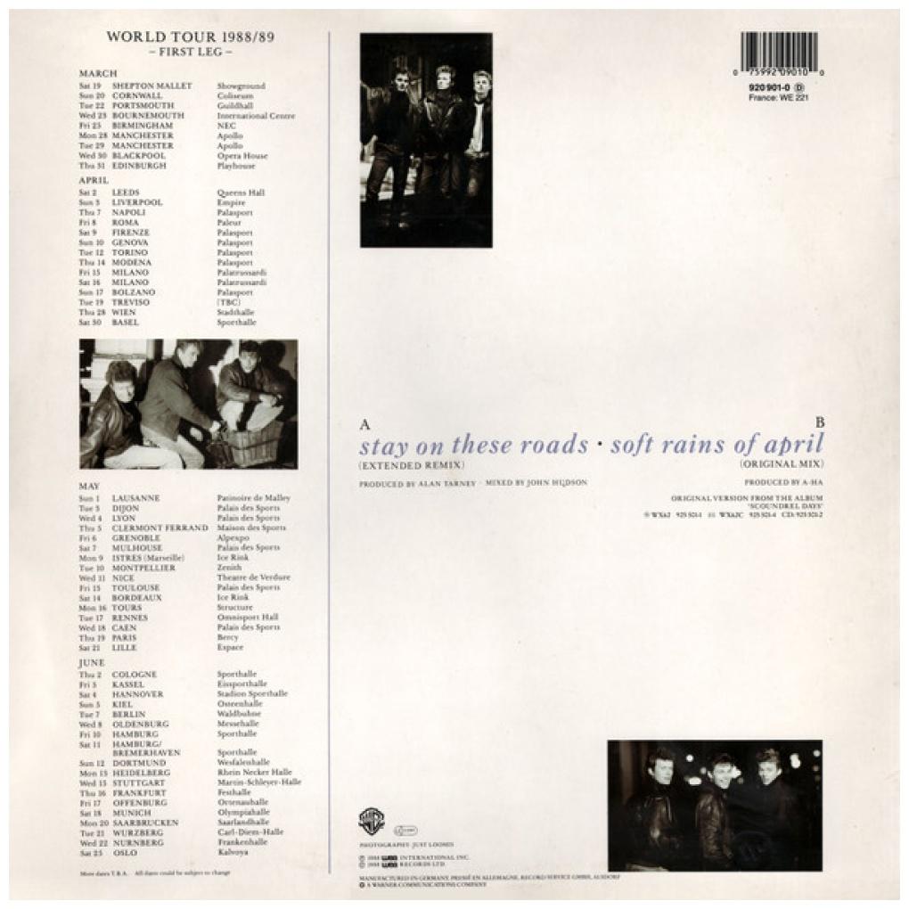 A-HA - STAY ON THESE ROADS | 12'' MAXI SINGLE USADO