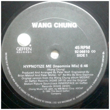 WANG CHUNG - HYPNOTIZE (PROMO COPY) | 12'' MAXI SINGLE USADO