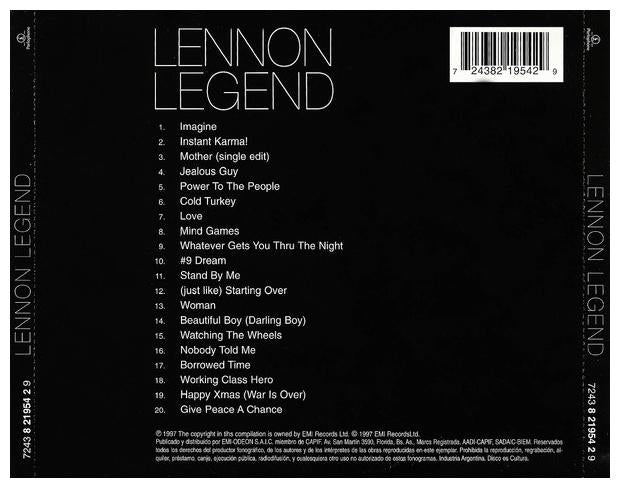 JOHN LENNON  - LEGEND | CD