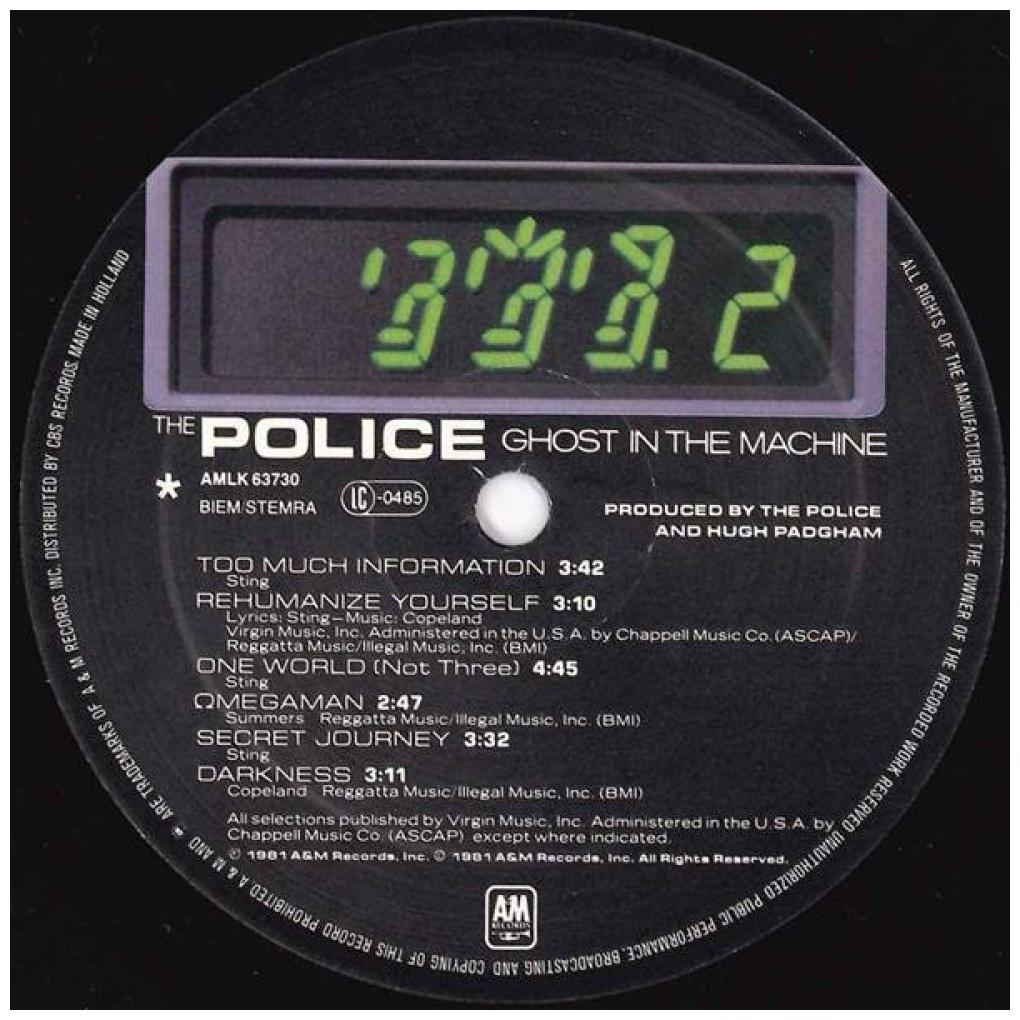 POLICE - GHOST IN THE MACHINE | VINILO USADO