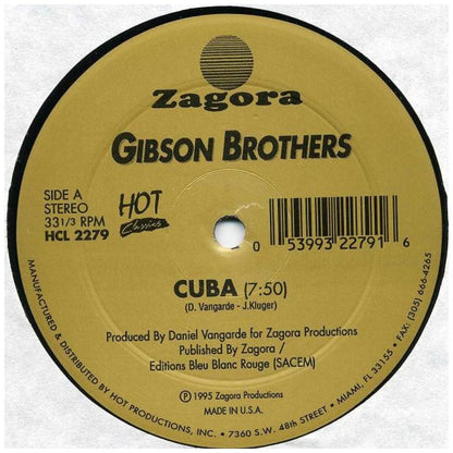 GIBSON BROTHERS - CUBA/QUE SERA MI VIDA | 12'' MAXI SINGLE USADO