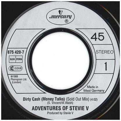 STEVIE V - DIRTY CASH | 7" SINGLE USADO