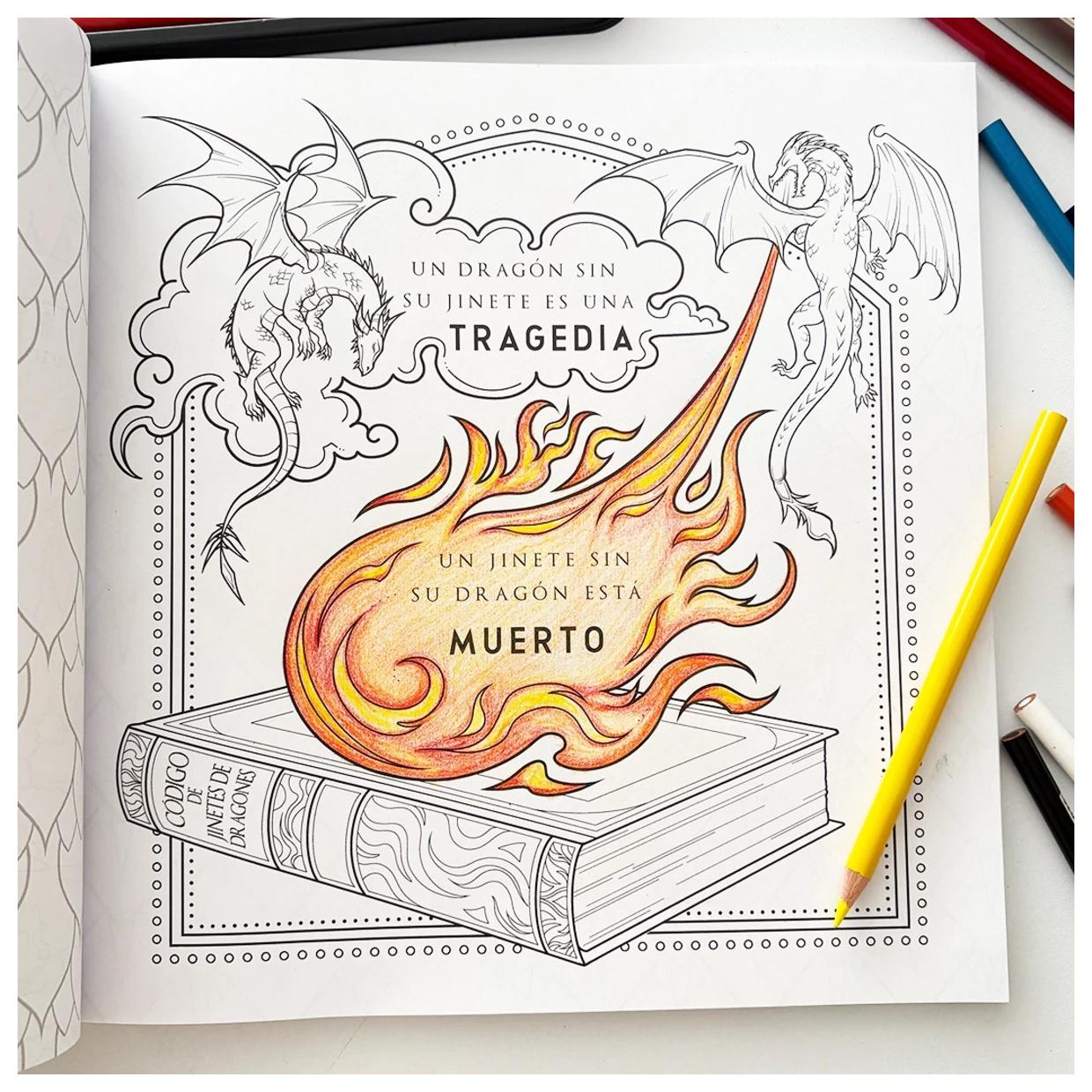 LIBRO OFICIAL DE ALAS DE SANGRE PARA COLOREAR (TAPA RÚSTICA) - LYDIA FENWICK | LIBRO