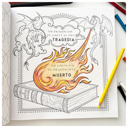 LIBRO OFICIAL DE ALAS DE SANGRE PARA COLOREAR (TAPA RÚSTICA) - LYDIA FENWICK | LIBRO
