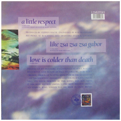 ERASURE - A LITTLE RESPECT | 12'' MAXI SINGLE USADO