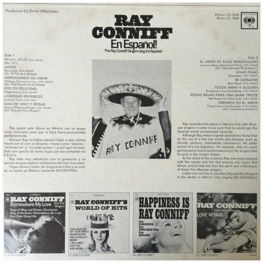 RAY CONNIFF - EN ESPAÑOL | VINILO USADO