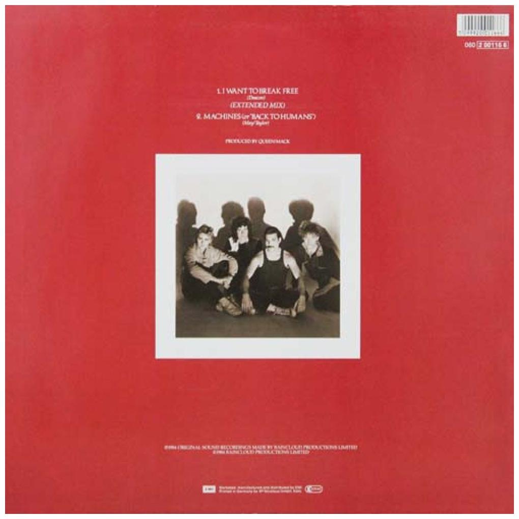 QUEEN - I WANT TO BREAK FREE (EXTENDED MIX) | 12" MAXI SINGLE VINILO USADO