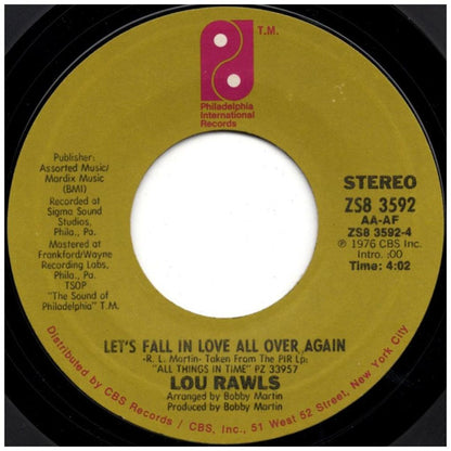 LOU RAWLS - YOU'LL NEVER FIND ANOTHER LOVE LIKE MINE | 7" SINGLE USADO