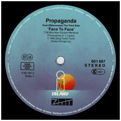 PROPAGANDA - DUEL | 12'' MAXI SINGLE USADO