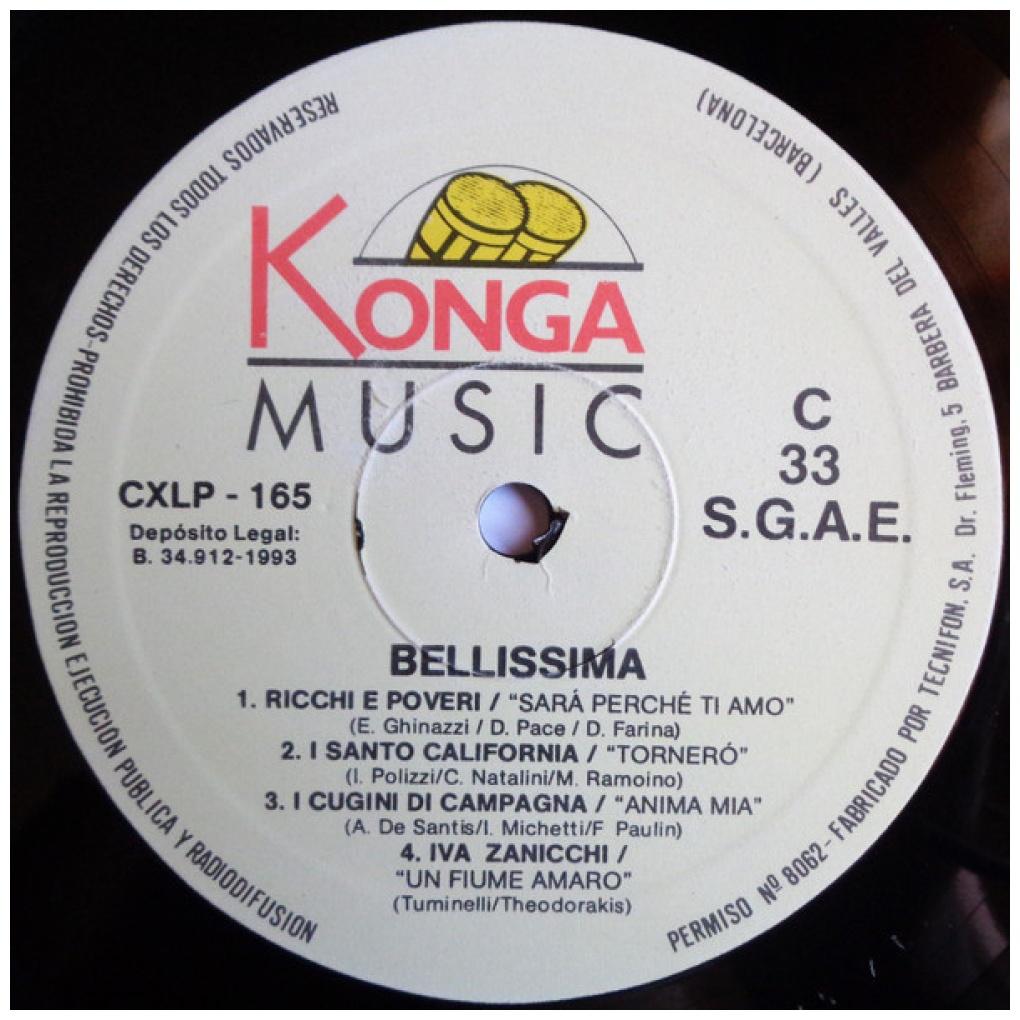BELLISSIMA - VARIOUS ARTIST (2LP) | VINILO USADO