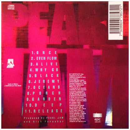 PEARL JAM - TEN | CD
