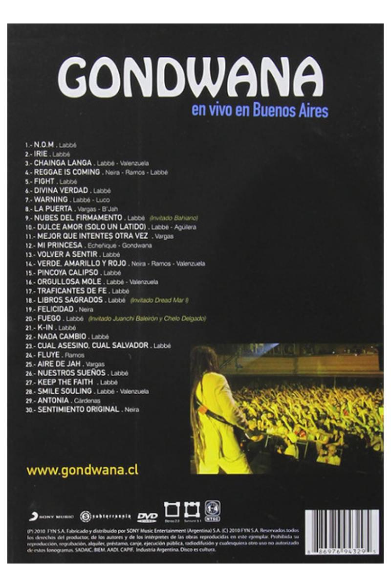 GONDWANA - GONDWANA EN VIVO EN BUENOS AIRES | DVD