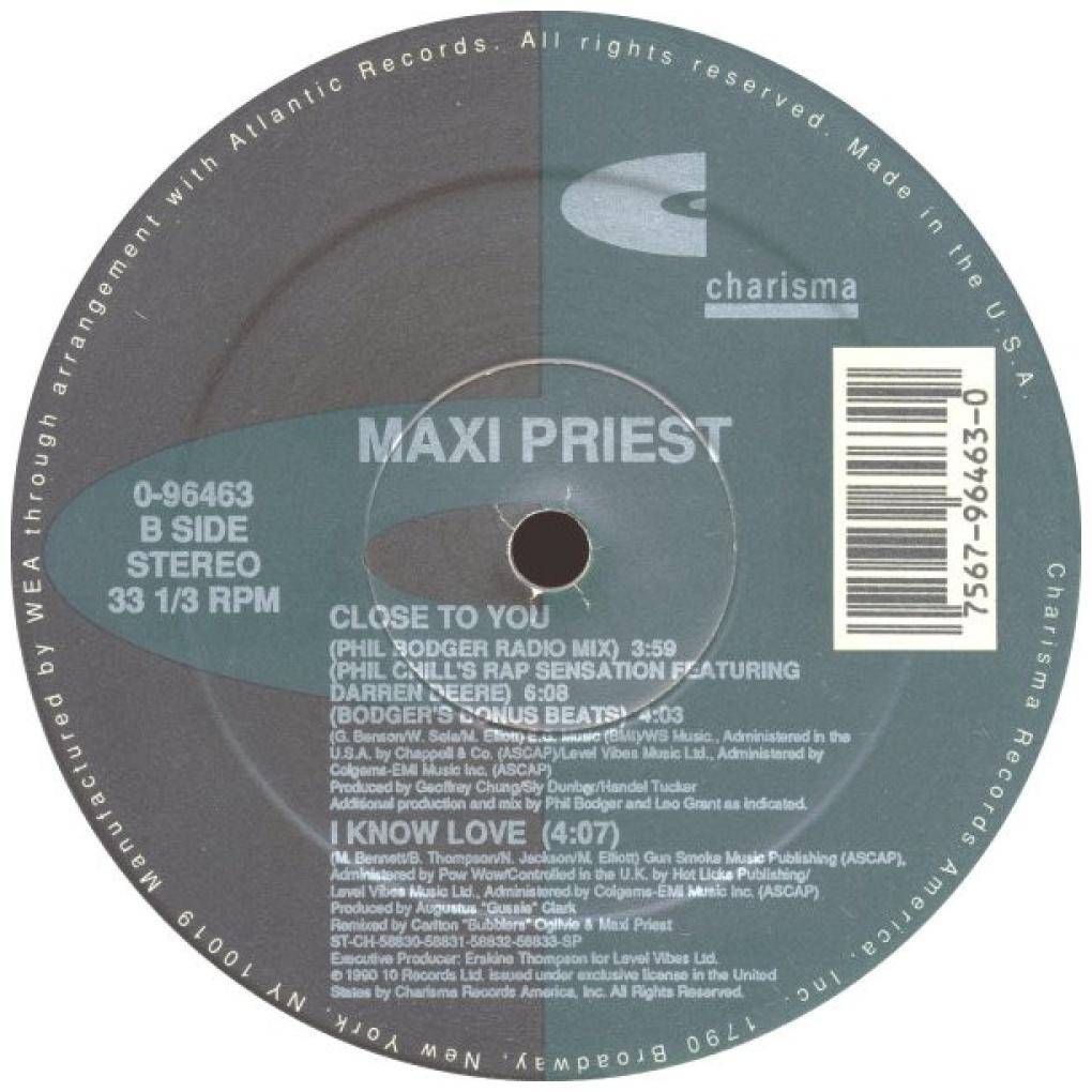 MAXI PRIEST - CLOSE TO ME | 12'' MAXI SINGLE USADO