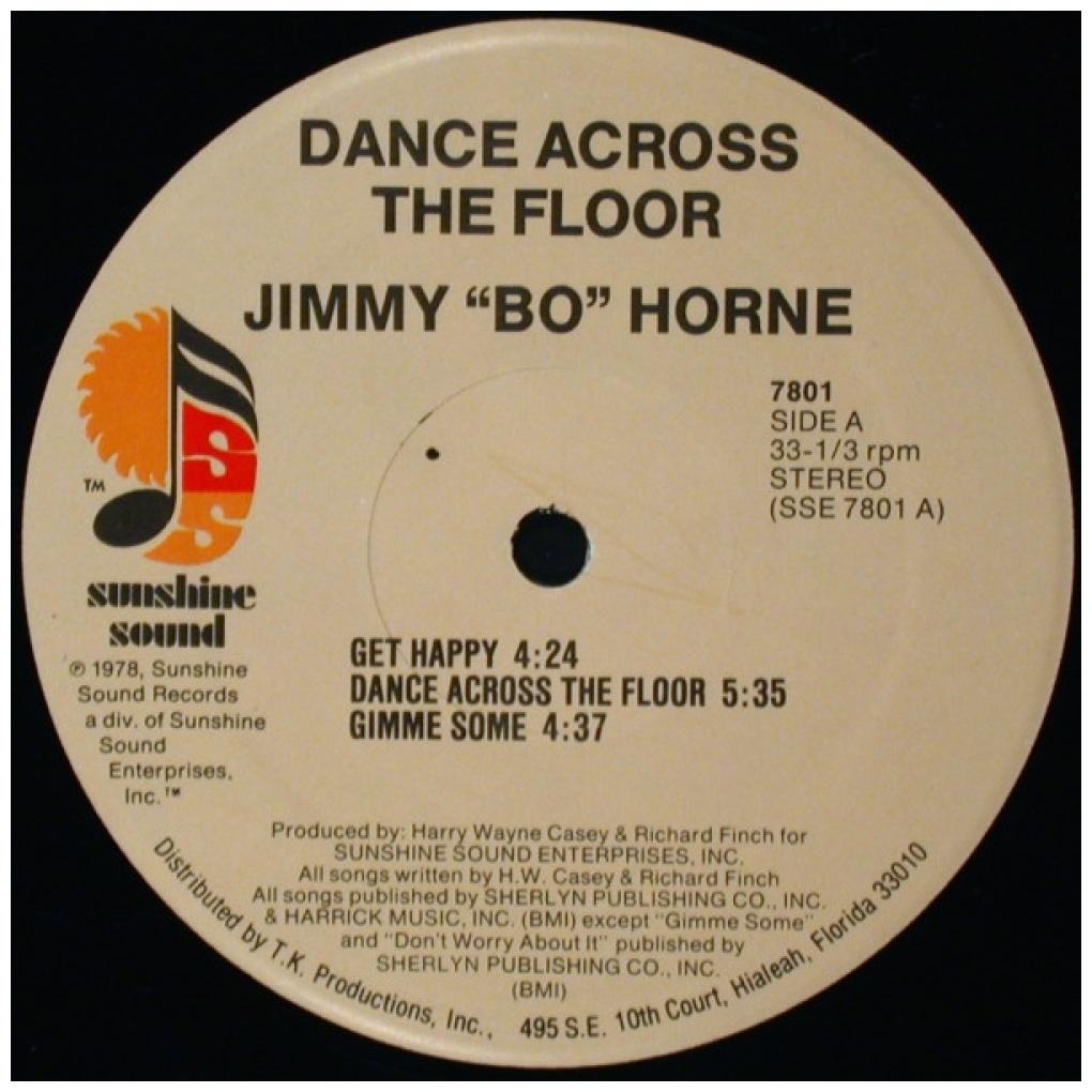 JIMMY "BO" HORNE - DANCE ACROSS THE FLOOR | 7" SINGLE USADO