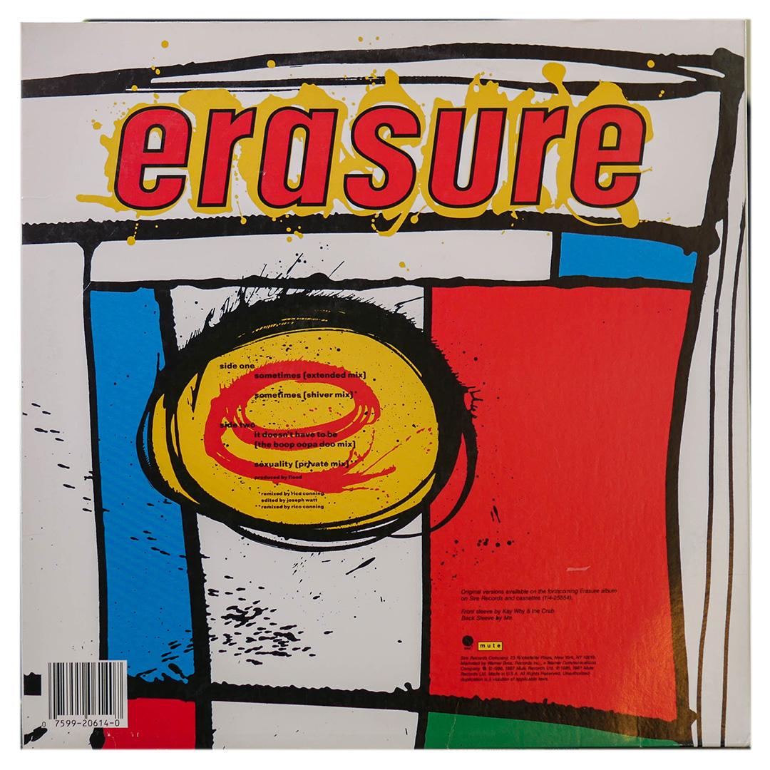 ERASURE - SOMETIMES  | 12" MAXI SINGLE USADO