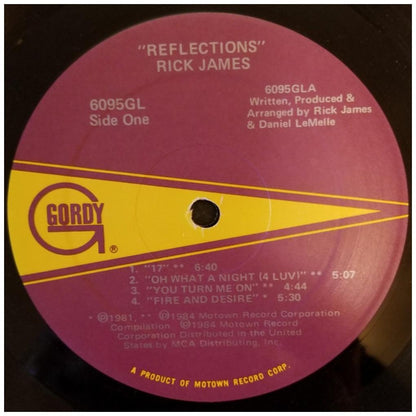 RICK JAMES - REFLECTIONS: 17 ALL THE GREATEST HITS | VINILO USADO