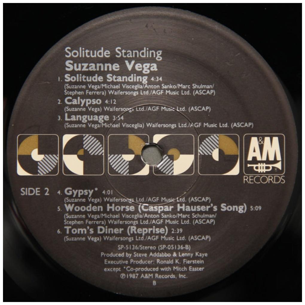 SUZANNE VEGA - SOLITUDE STANDING | VINILO USADO