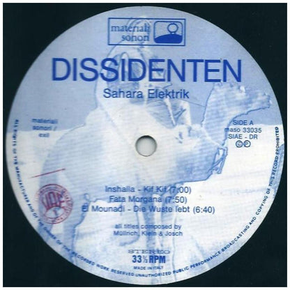 DISSIDENTEN - SAHARA ELECTRIK | VINILO USADO
