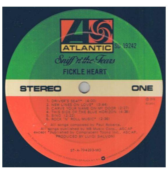 SNIFF  N  THE TEARS - FLICKLE HEART | VINILO USADO