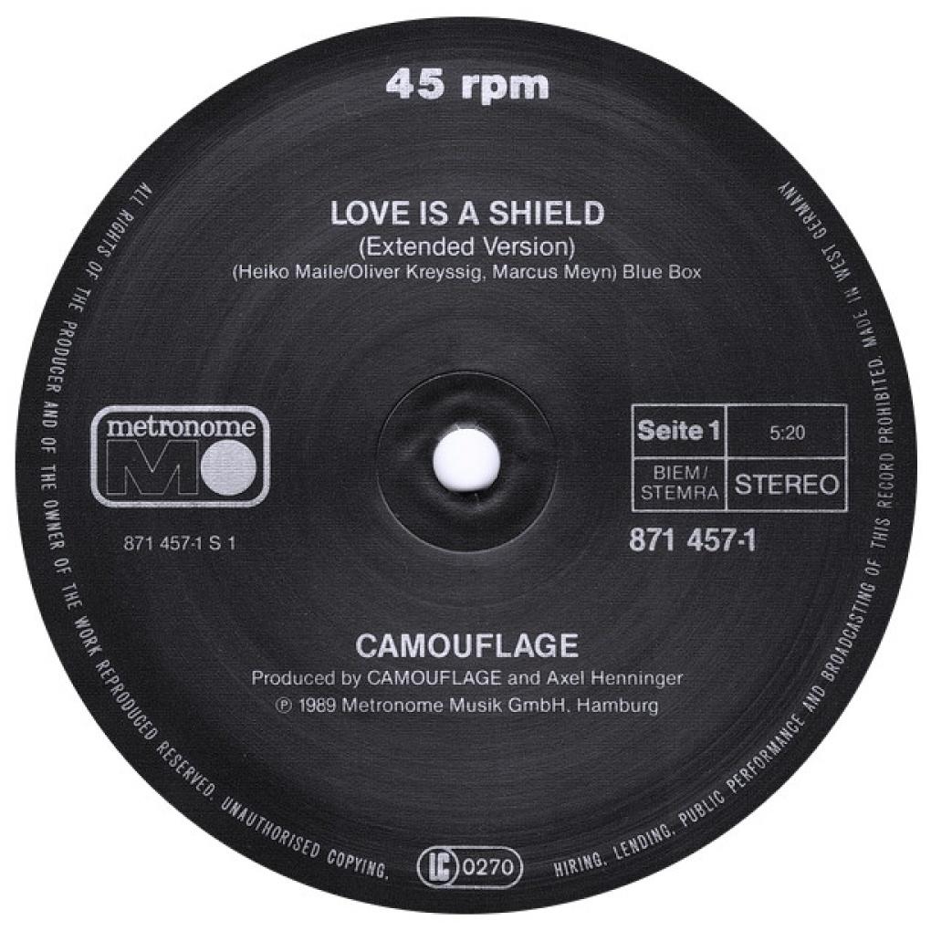 CAMOUFLAGE - LOVE IS A SHIELD | 12'' MAXI SINGLE USADO