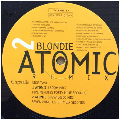 BLONDIE - ATOMIC (ORIGINAL VERSION + REMIXES) | 12'' MAXI SINGLE USADO