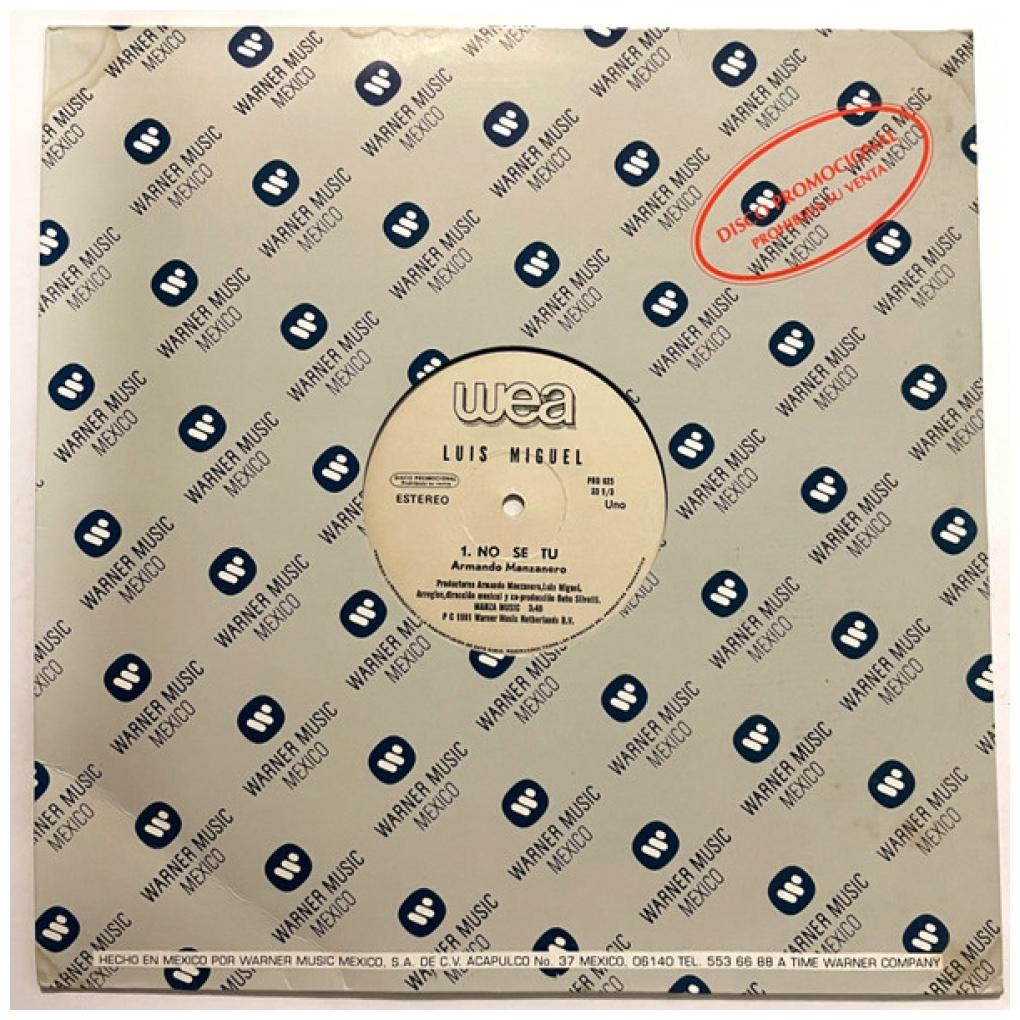 LUIS MIGUEL - NO SE TU (PROMO COPY) | 12" MAXI SINGLE VINILO USADO
