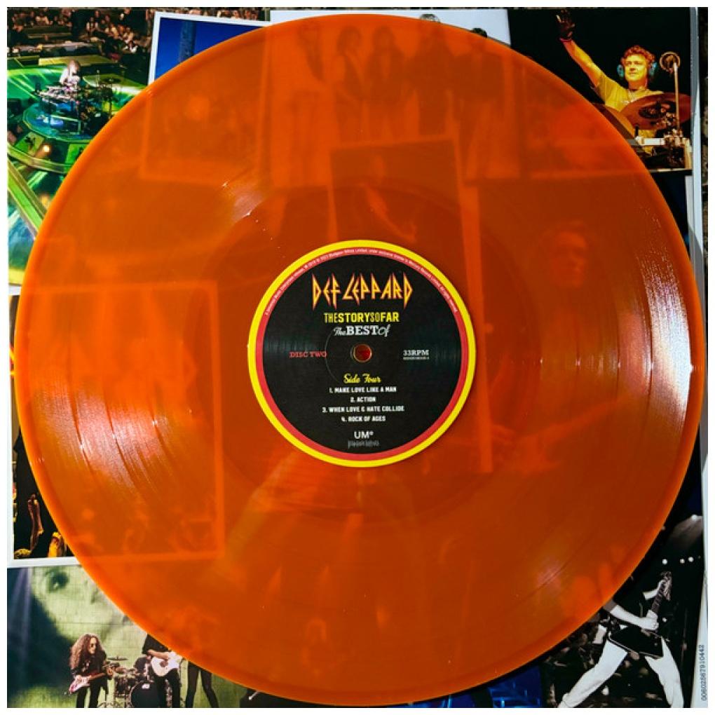 DEF LEPPARD - THE STORY SO FAR: THE BEST OF (2LP) (TRANSLUCENT ORANGE/YELLOW VINYL) | VINILO