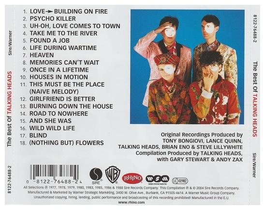 TALKING HEADS - THE BEST OF TALKING HEADS | CD