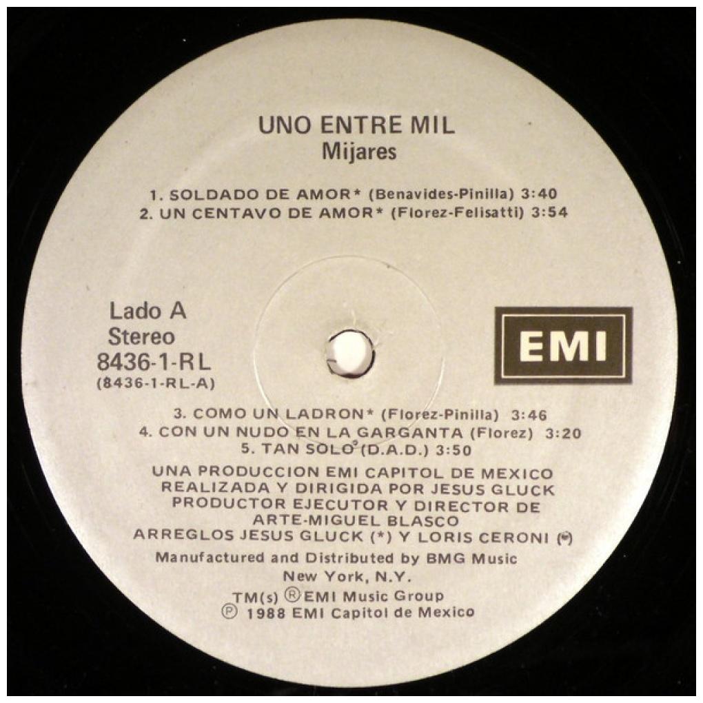 MIJARES - UNO ENTRE MIL | VINILO USADO