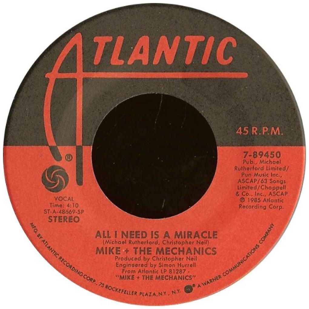 MIKE + THE MECHANICS - ALL I NEED IS A MIRACLE | 7" SINGLE USADO