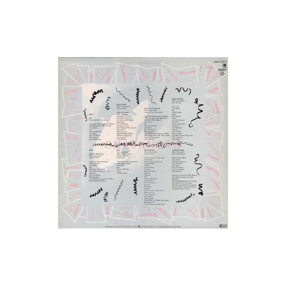 CHAS JANKEL - CHASANOVA  | VINILO USADO