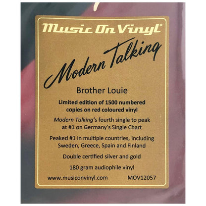 MODERN TALKING - BROTHER LOUIE(RED VINYL) | 12" MAXI SINGLE VINILO