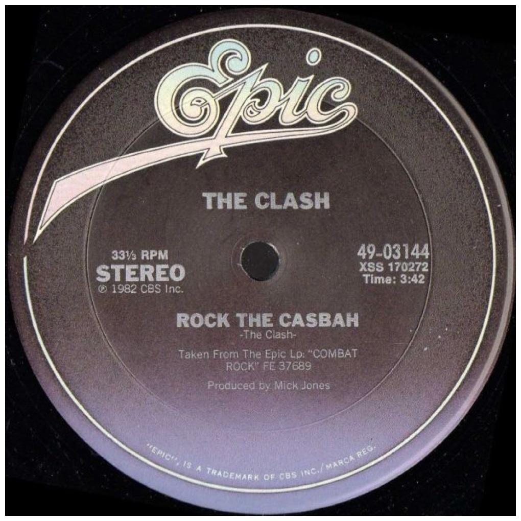 THE CLASH - ROCK THE CASBAH/MUSTAPHA DANCE | 12'' MAXI SINGLE USADO