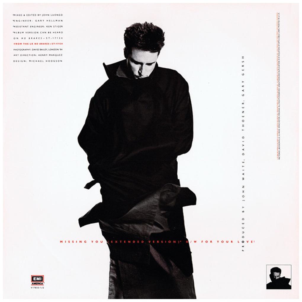 JOHN WAITE - MISSING YOU (PROMO COPY) | 12'' MAXI SINGLE USADO