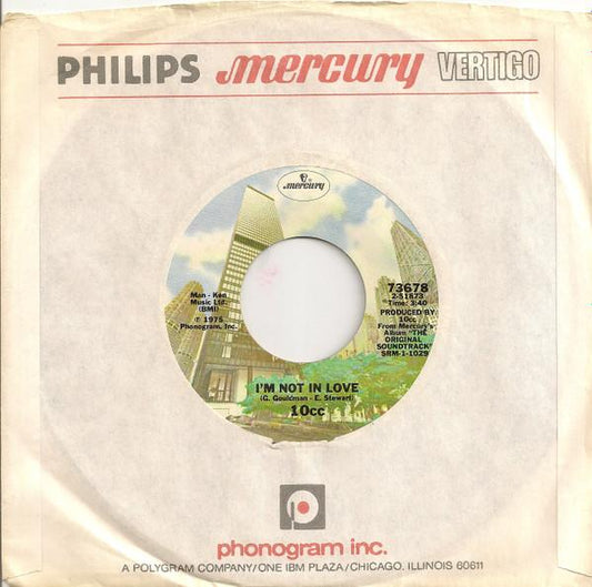 10 CC - I´M NOT IN LOVE | 7 SINGLE VINILO USADO