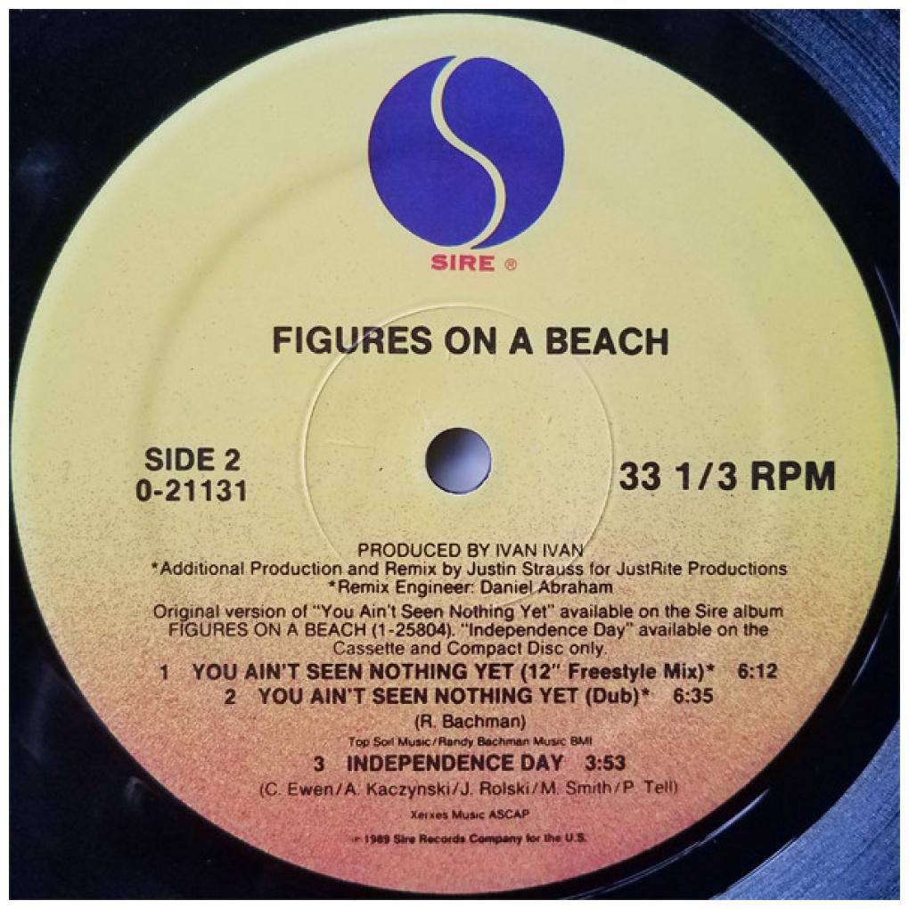 FIGURES ON A BEACH - YOU AIN'T SEEN NOTHING YET | 12'' MAXI SINGLE USADO