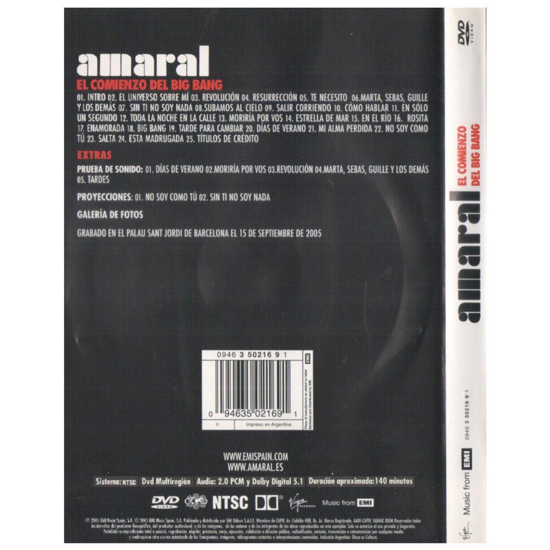 AMARAL - EL COMIENZO DEL BIG BANG: GIRA 2005 | DVD