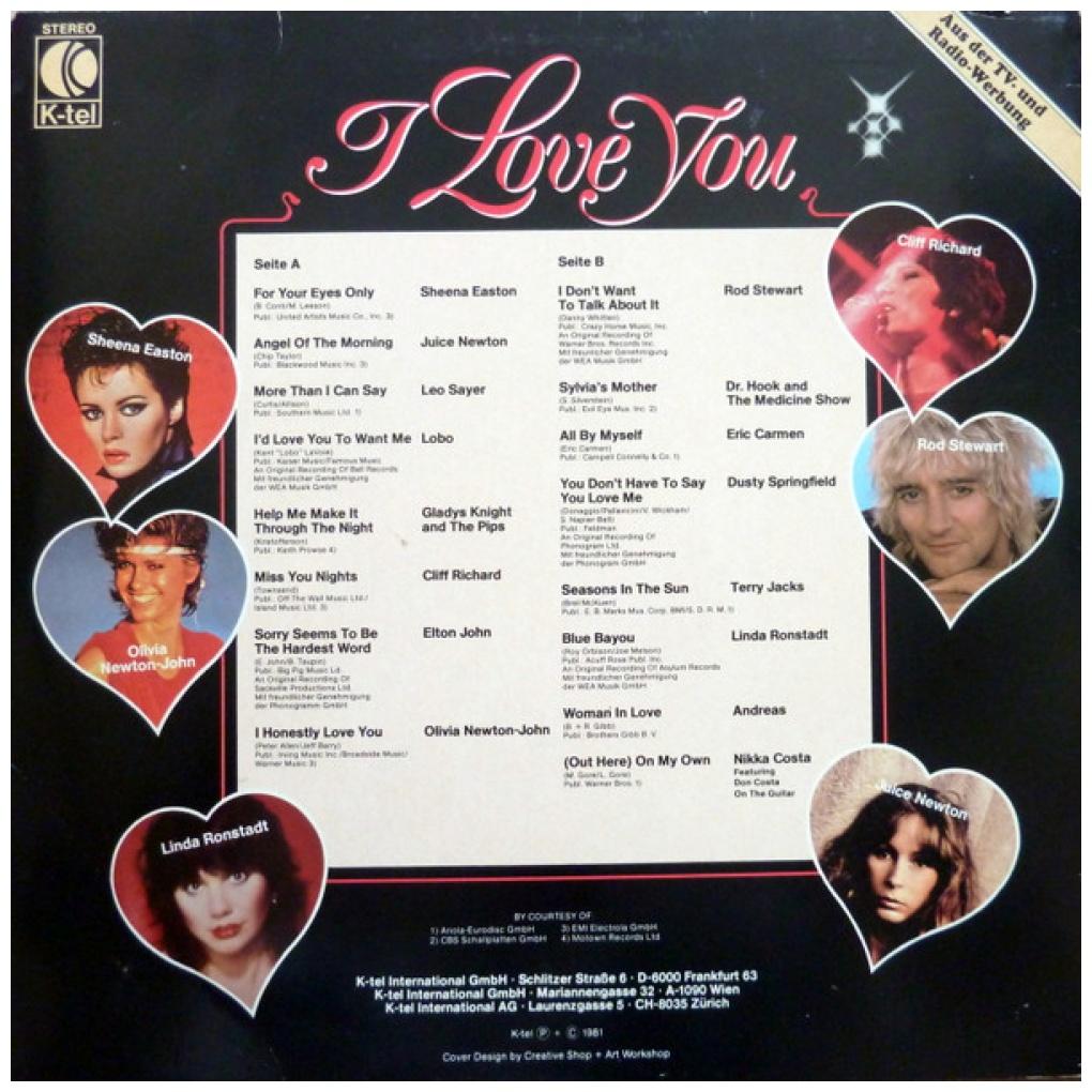 I LOVE YOU - 16 LOVE SONGS | VINILO USADO