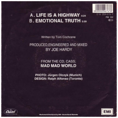 TOM COCHRANE - LIFE IS A HIGHWAY | 7" SINGLE USADO