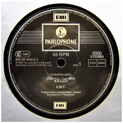 EMF - UNBELIEVABLE | 12'' MAXI SINGLE USADO