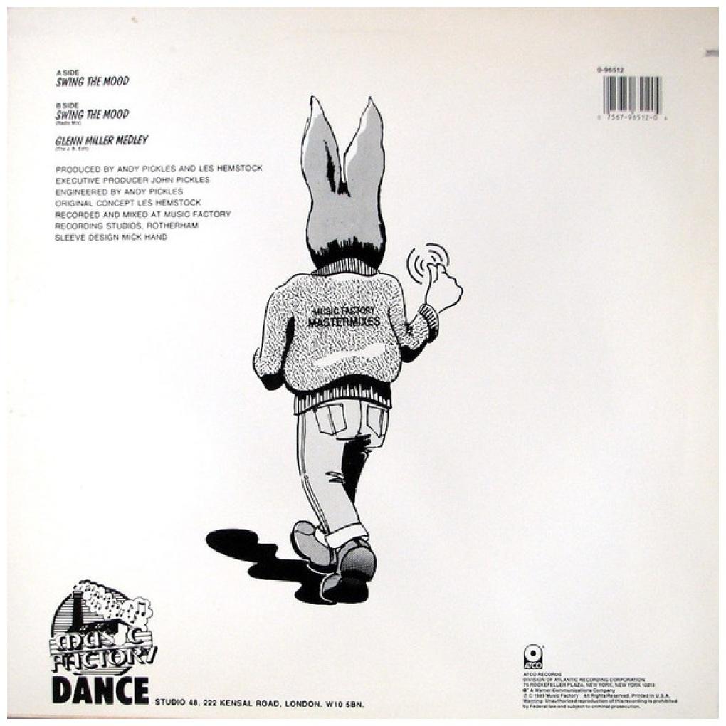 JIVE BUNNY AND THE MASTERMIXES - SWING THE MOOD | 12'' MAXI SINGLE USADO