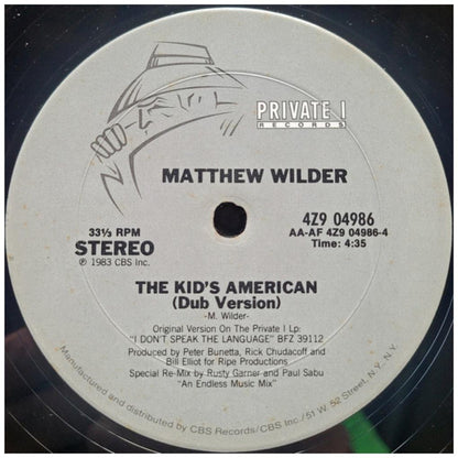 MATTHEW WILDER - THE KID'S AMERICAN (PROMO COPY) | 12'' MAXI SINGLE USADO