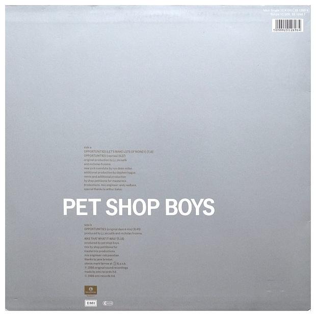PET SHOP BOYS - OPPORTUNITIES (LET S MAKE LOTS OF MONEY) | 12" MAXI SINGLE USADO
