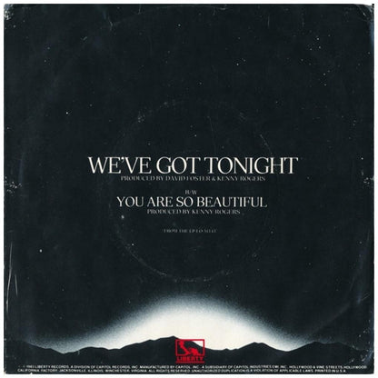 KENNY ROGERDS & SHEENA EASTON - WE'VE GOT TONIGHT | 7" SINGLE USADO